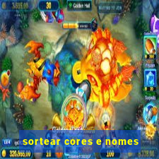 sortear cores e nomes